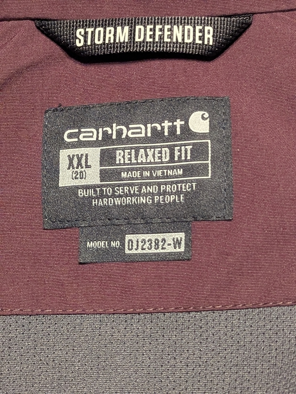 Women's XXL Carhartt Storm Defender - Picture 2 of 3